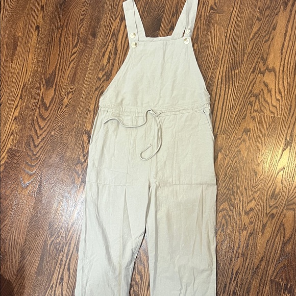 Stylish Women's Sage Green Overalls - Picture 1 of 6
